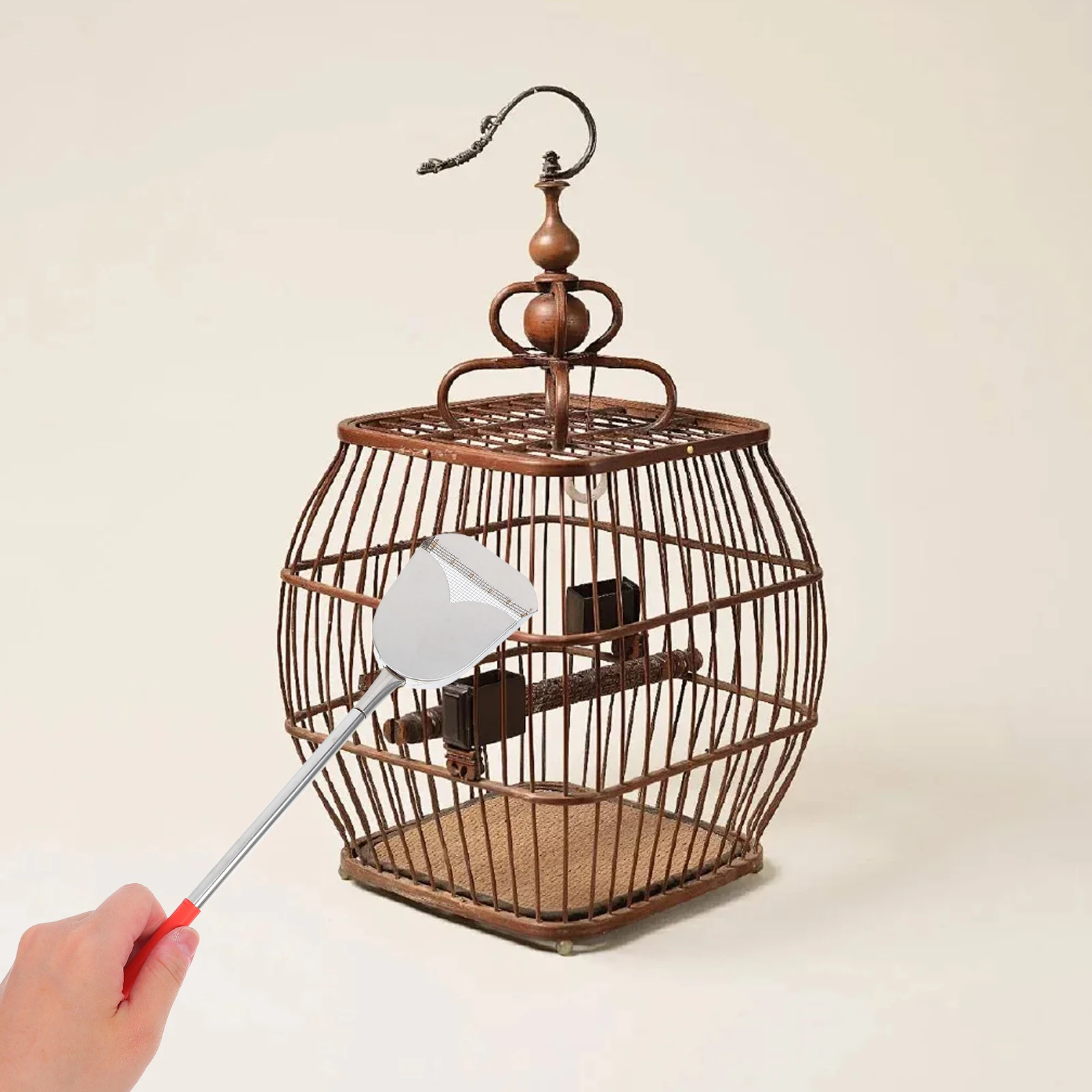

2pcs Bird Cleaning Brush Set Droppings Shovel Durable Tools For Bird Cages Small Animal Cage Cleaner Pet Supplies Accessories