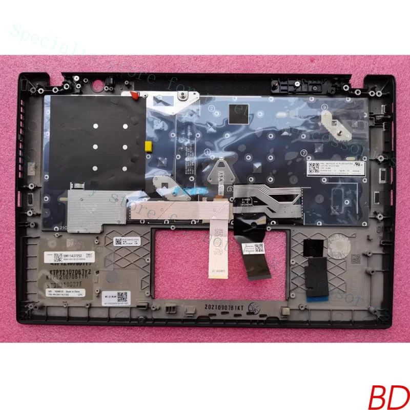 A+ For Lenovo Thinkpad T14s GEN2 Palmrest W/ Backlit Keyboard C Shell 5M11A37258