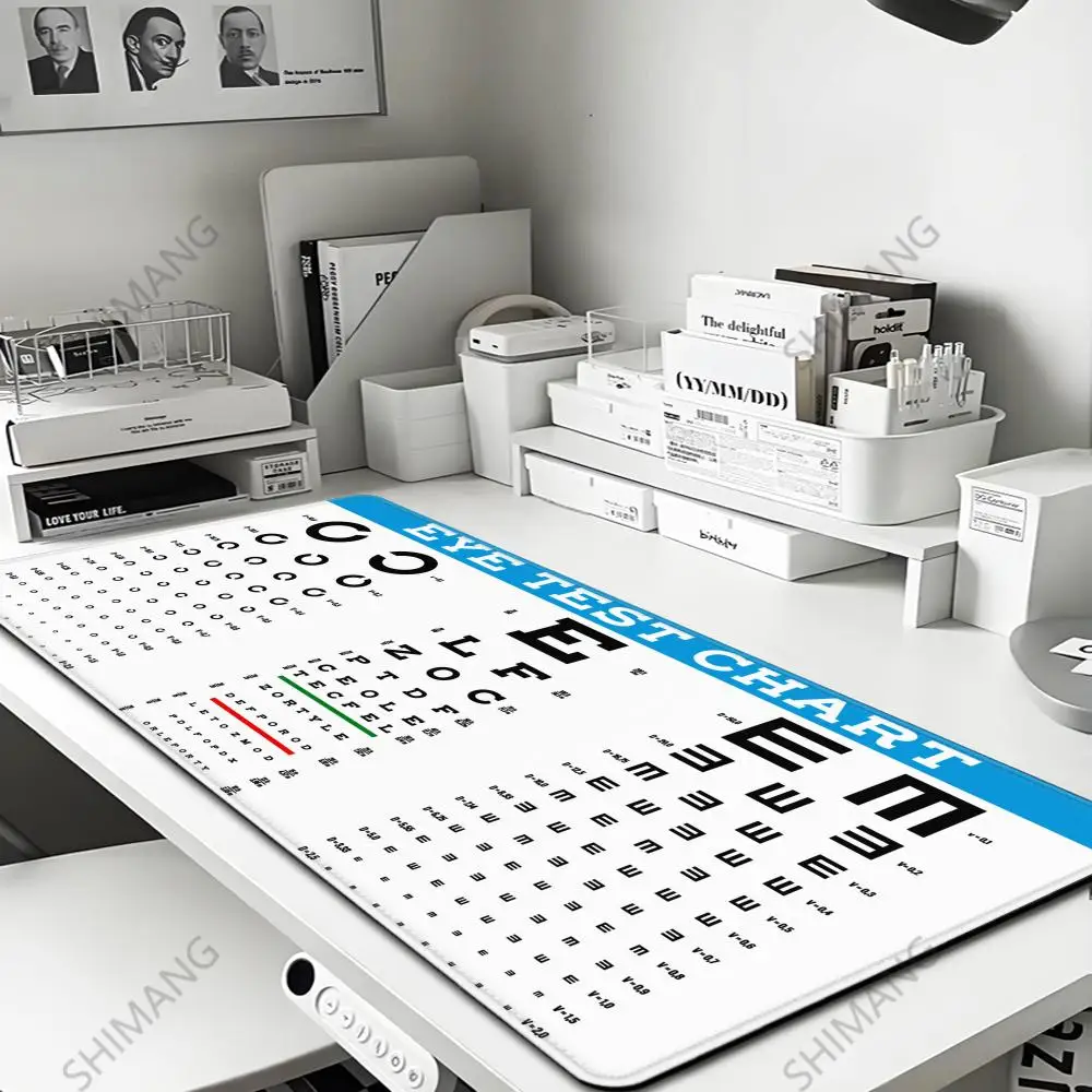 

Medical Eye Vision Chart Mouse Pad Direct selling xxxl Gamer Mousepad Large Mouse Mat Natural Rubber Desk Rug PC Desk Mats Desig