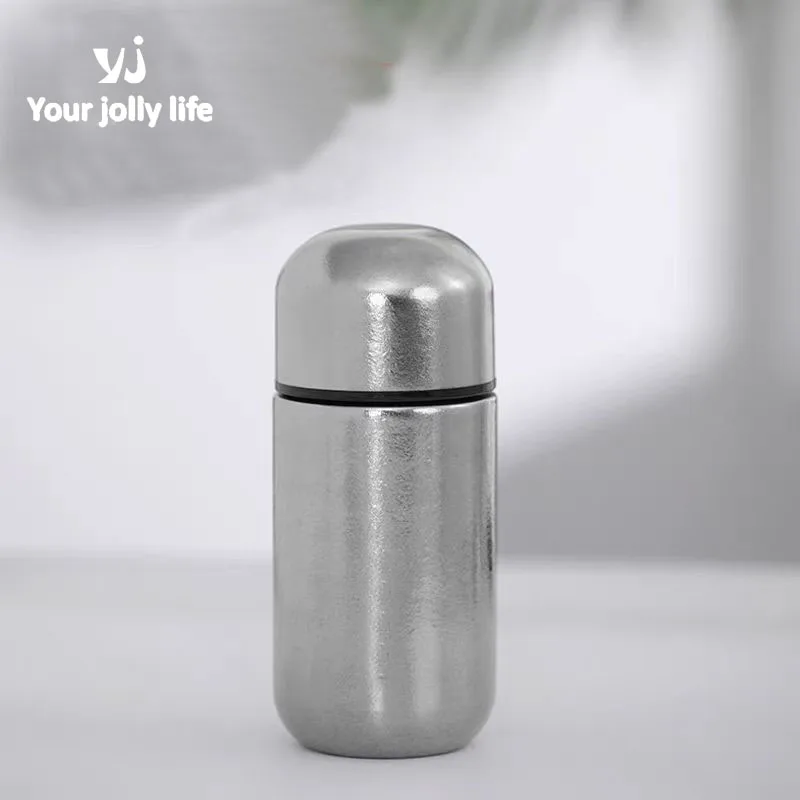 

150ML Mini Pure Titanium Thermos Cup,Mug,Double Layer,Vacuum Flasks,Drinkware,Gift,Portable Pocket Capsule Thermal Water Bottle