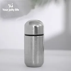 150ML Mini Pure Titanium Thermos Cup,Mug,Double Layer,Vacuum Flasks,Drinkware,Gift,Portable Pocket Capsule Thermal Water Bottle