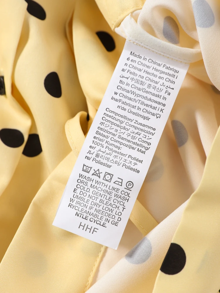Plissee-Polka-Dot-Mäntel, Ballon-Shorts-Anzüge für Damen, Streetwear mit Stehkragen, Langarm-Crop-Tops mit Schnürung, High-Waist-Shorts, Neue Sets – Detail 9