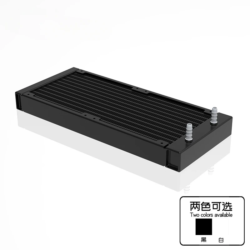 Water-cooled aluminum heat sink SR-LP22-240 medical printing laser pagoda mouth 22 thick flat tube