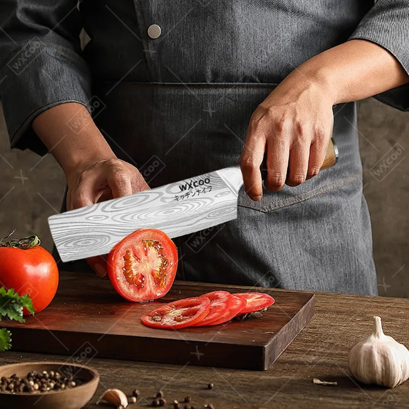 WXCOO Stainless Steel Boning Knife Kitchen Knife Dual-Purpose Chopping and Slicing Household Fruit Knife Kitchen Supplies view 2