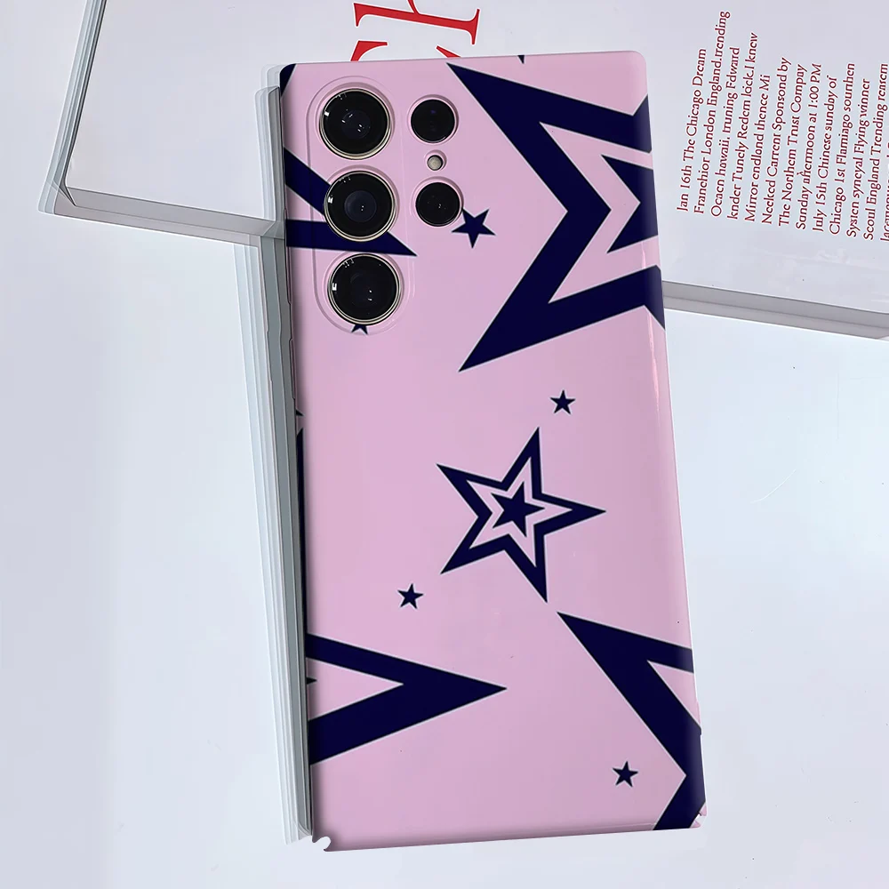 Luxury lns Stars Phone Case for Samsung Galaxy S26 S25 S24 S23 Ultra Plus Luxury Double-layer anti-fall Back Cover