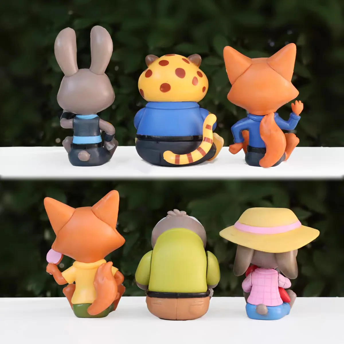 6 قطعة Zootopia الحيوان يجلس تشكل الشكل صندوق أعمى لعبة مخلب آلة Gashapon تحصيل دمية نموذج تمثال حلية