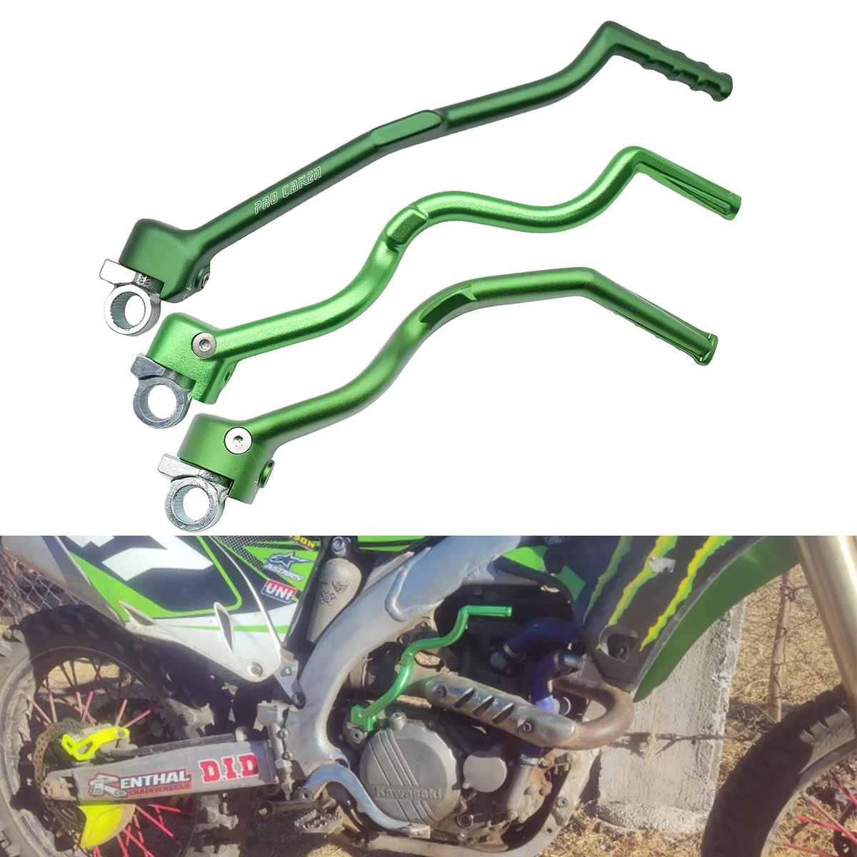 

Motocross CNC Aluminum Forged Kick Start Starter Lever Pedal For Kawasaki KX 250F 450F KX250F KX450F KLX 450R KLX450R Pit Bike