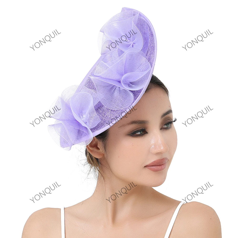 

Exquisite Feathers Fascinator Hat Elegant Sweet Tea Party Mesh Hair Band Hair Hoop Bowknot Bride Headdress Photography