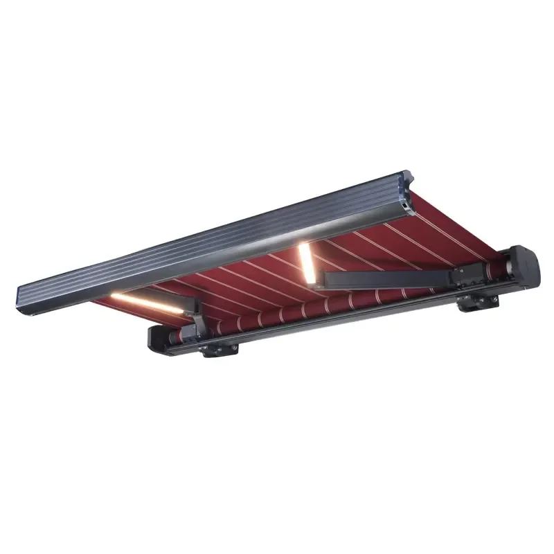 for Retractable Folding Arm Awning Heavy Duty Full Cassette Motorised Outdoor Markise Awning Supplier Manufacturer
