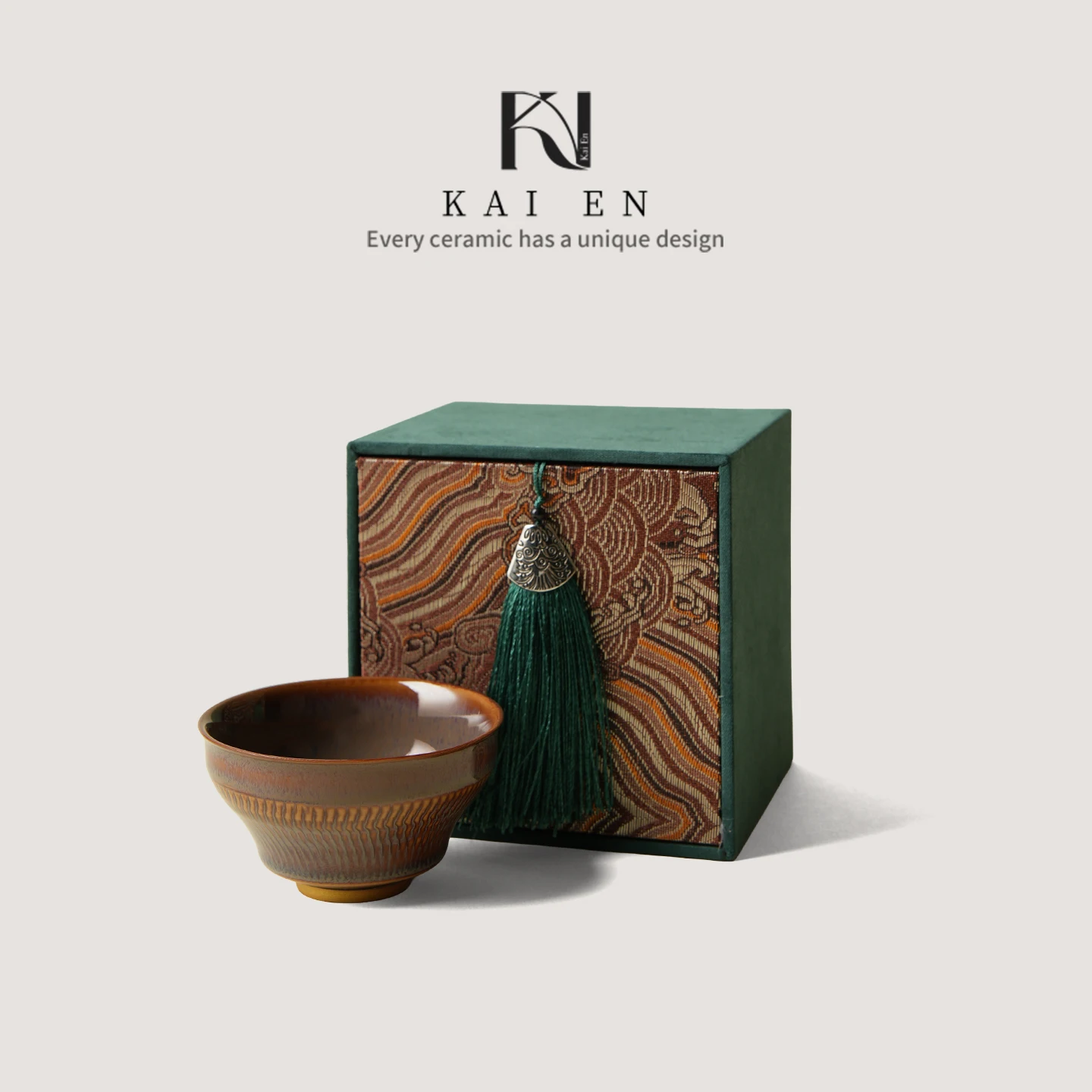 

Handmade High-End Gilded Tea Cup Master Liang Knife Single Cup Drinking Cup Ceramic Tea Set High Temperature Burning Craft