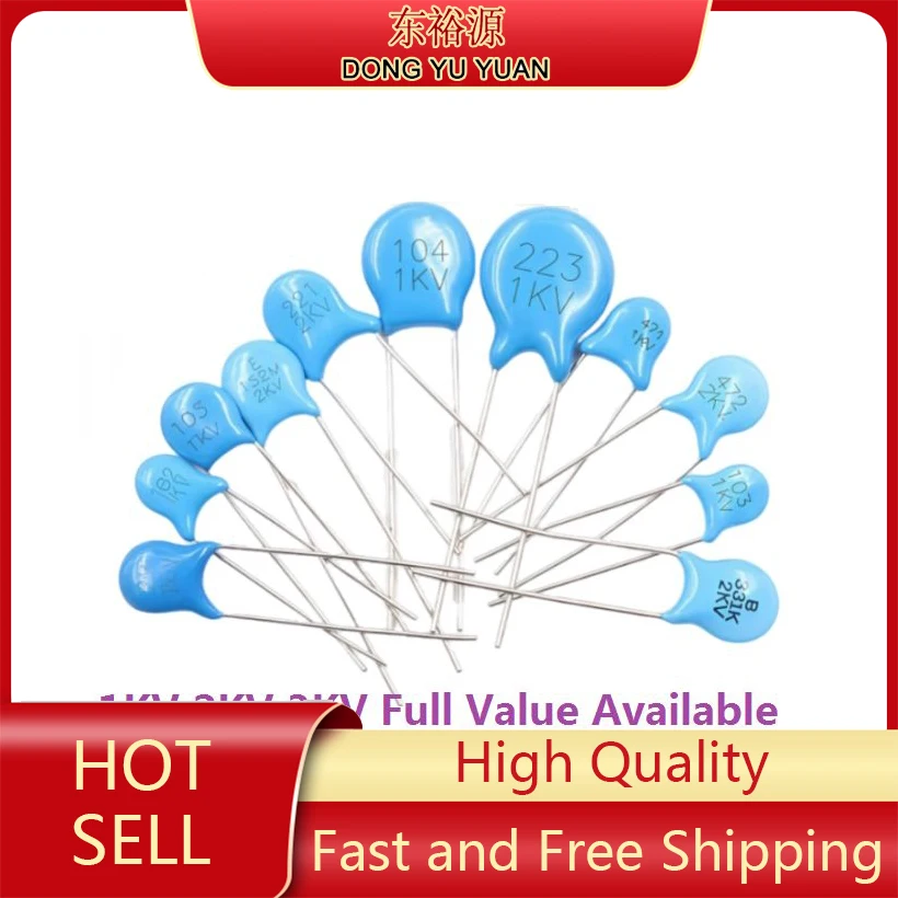 20PCS 2kv 103 10NF/222 2.2NF/332 3.3NF/560PF 561/680PF 681/102 1NF/470PF 471 2000V Capacitance  High Voltage Ceramic Capacitor