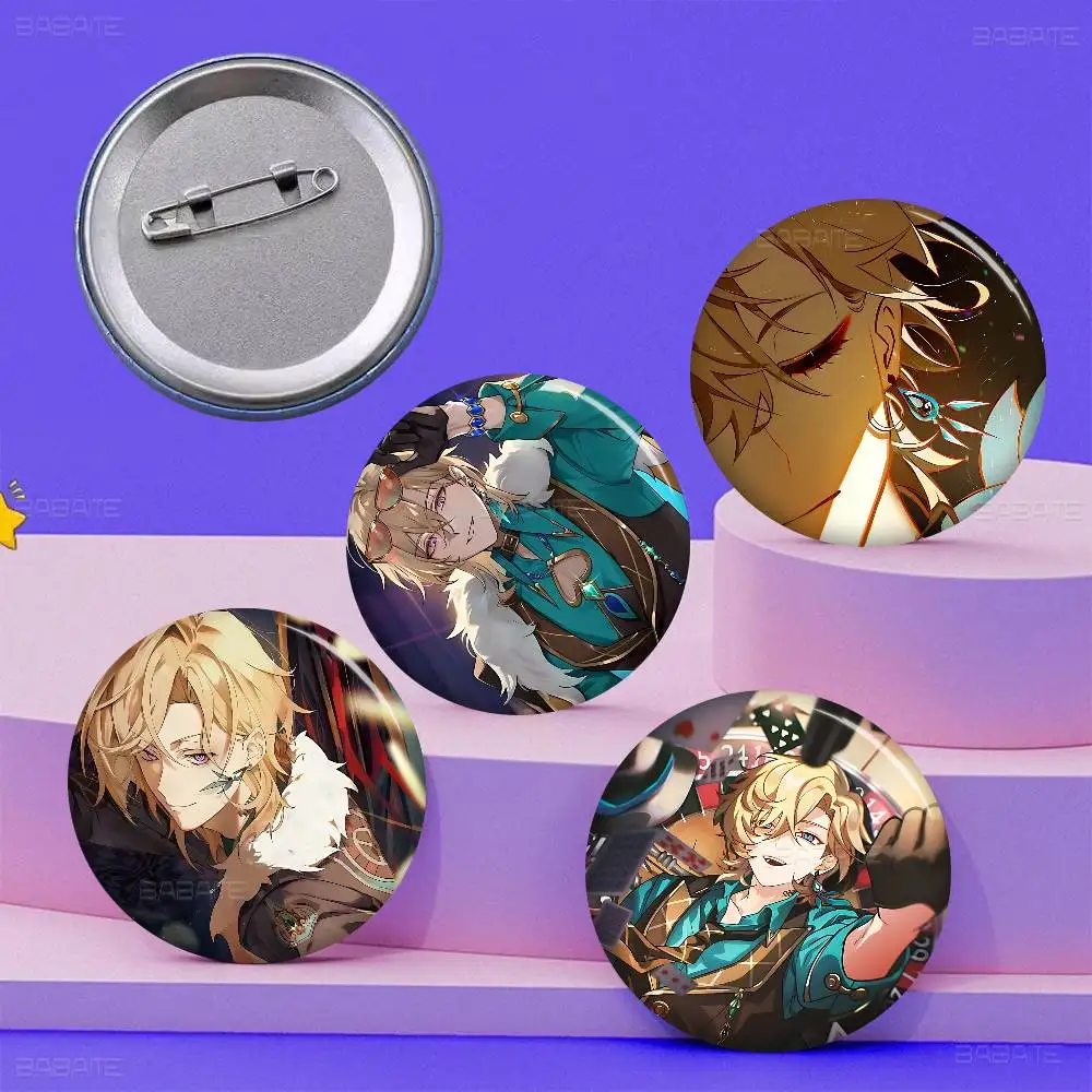 Game Honkai Star Rail aventurine Creative Tinplate Soft Button Pins Animal Icon Brooch Lapel Backpack Badge Accessories Pin
