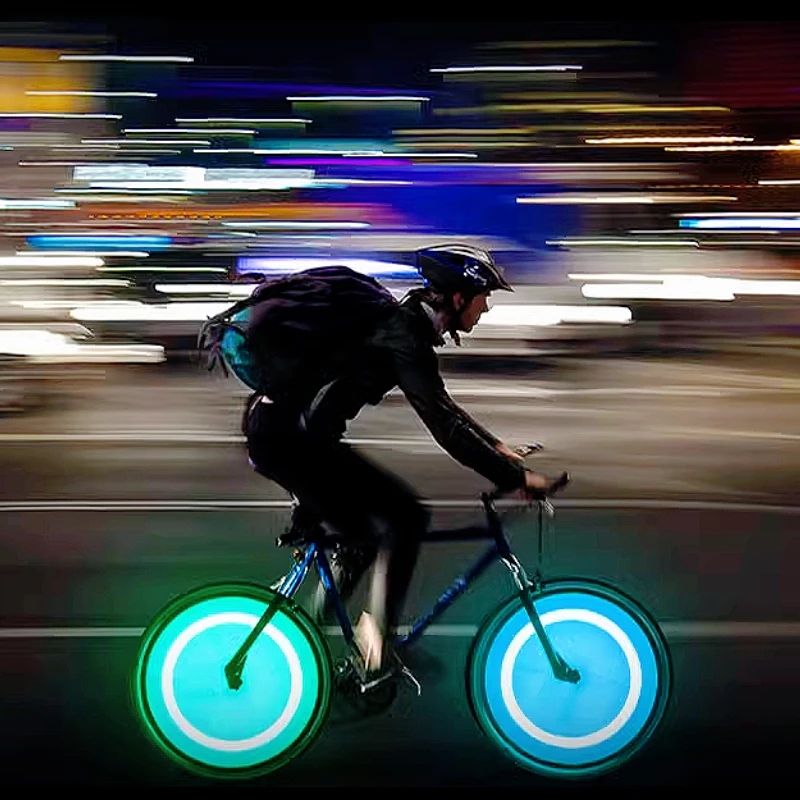 

Bike Car Tire Tyre Wheel Valve Sealing Caps Decorative Lamps 1Pc Neon LED Flash Tyre Tire Light Lamp Bike Accessories