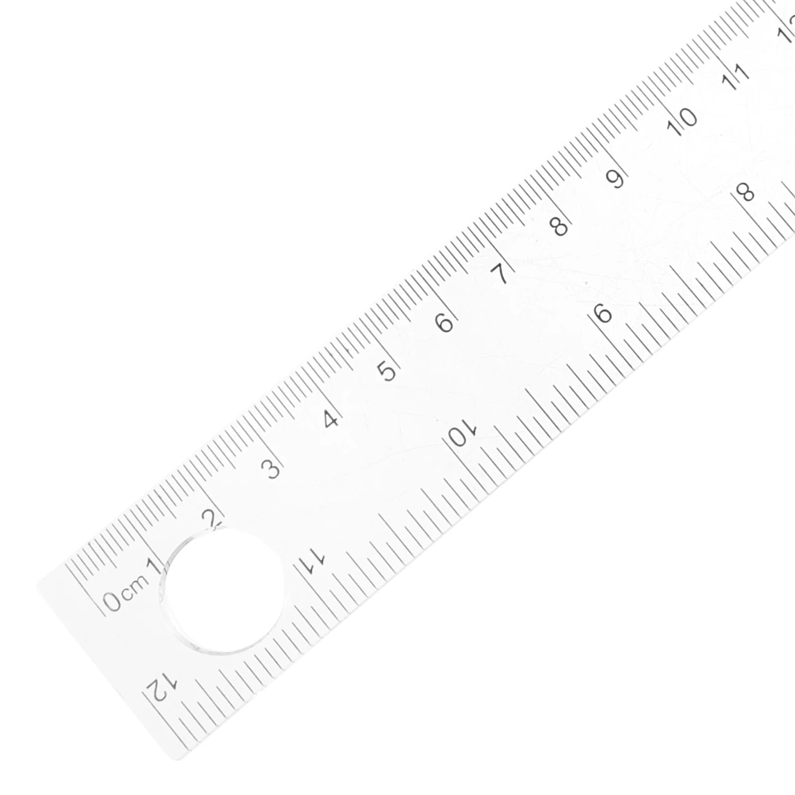 10 Pcs Magnifying Glass Ruler Drawing Scale Student Stationery Tool Drafting Precise Plastic Clear Straight