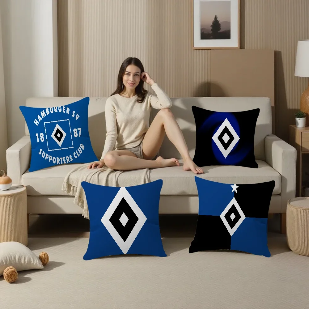 H-Hamburger-r SV وسادة تغطي الكرتون أريكة ديكور المنزل الطباعة على الوجهين قصيرة أفخم لطيف غطاء الوسادة