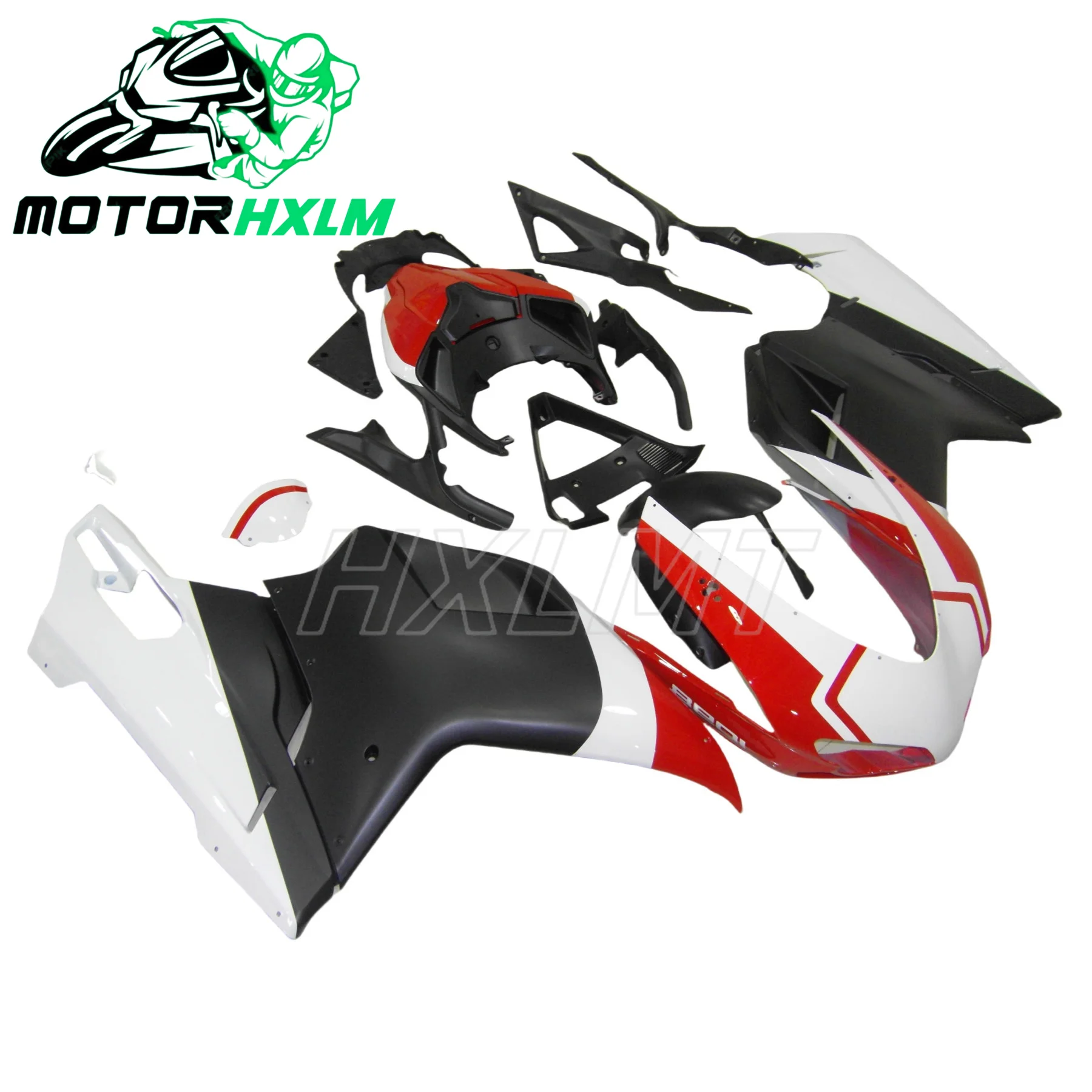 For Ducati 848 1098 1198 1098S 07-11 injection Fairing Kit Motorcycle Body Shell Kit 848 Evo1098 1198 1098S 07 08 09 10 11 5