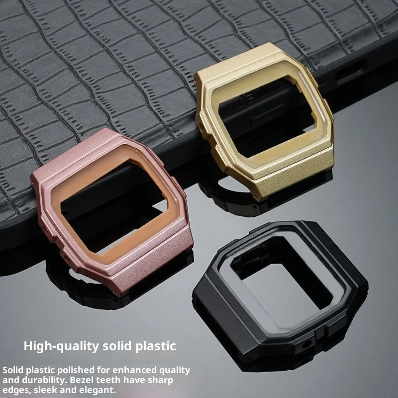 For Casio F-91W Watch Series Modified High Quality Plastic Watch Inner Shell Special Inner Shell Accessories Black Gold Rose