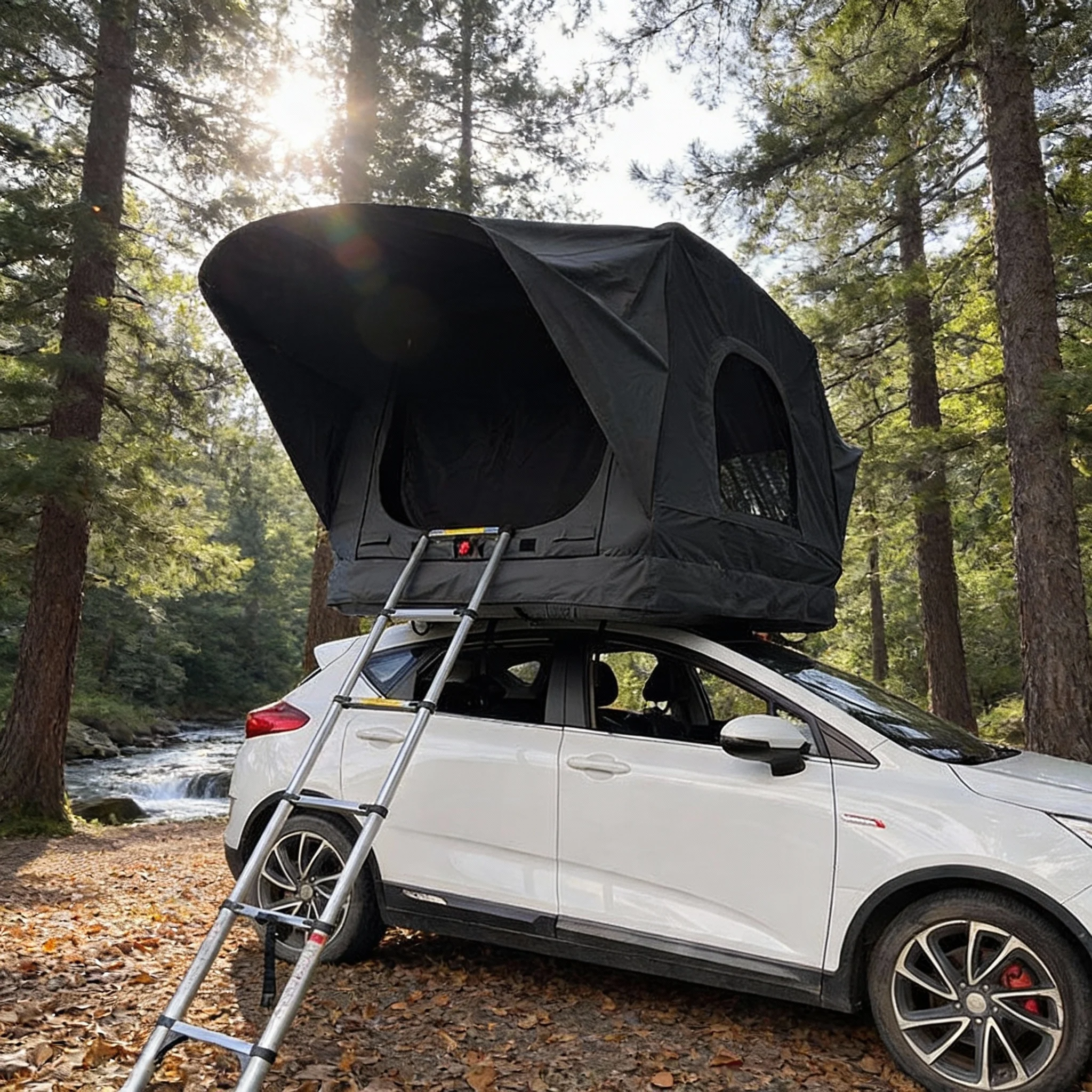 Four Season Waterproof Soft Shell Rooftop Tent for Car with Quick Automatic Opening for Camping