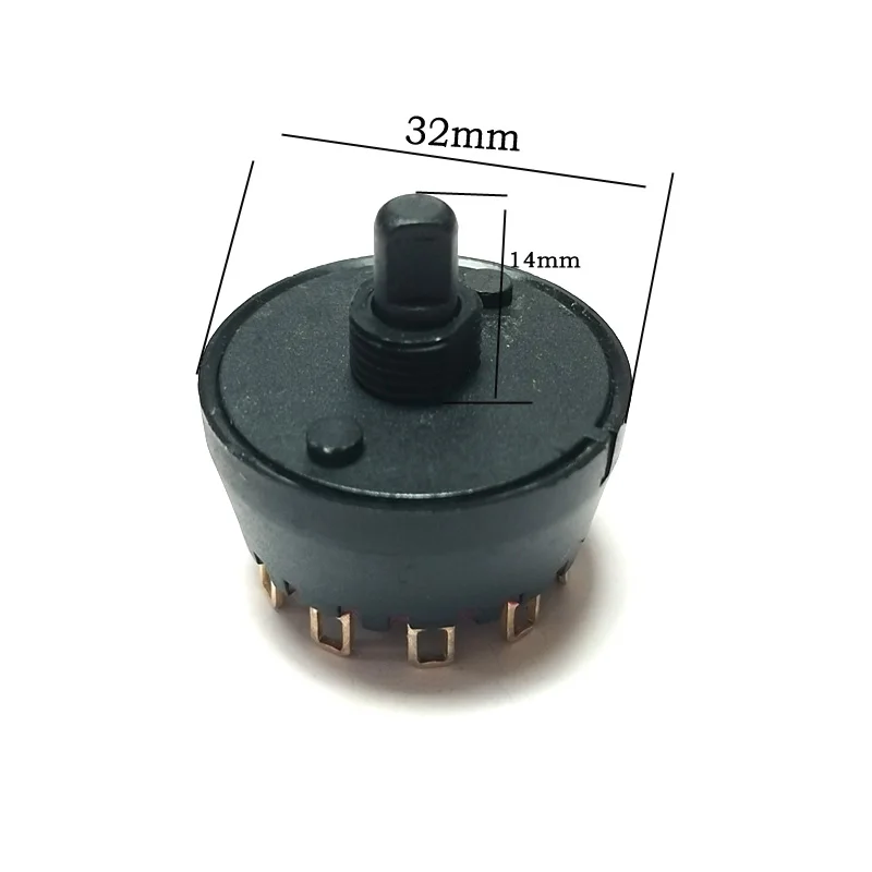 1pc Multi-Position Plastic Rotary Band switch for Juicer Blender Oven Switch Axis Band Switch for Home Appliance half axis 14mm