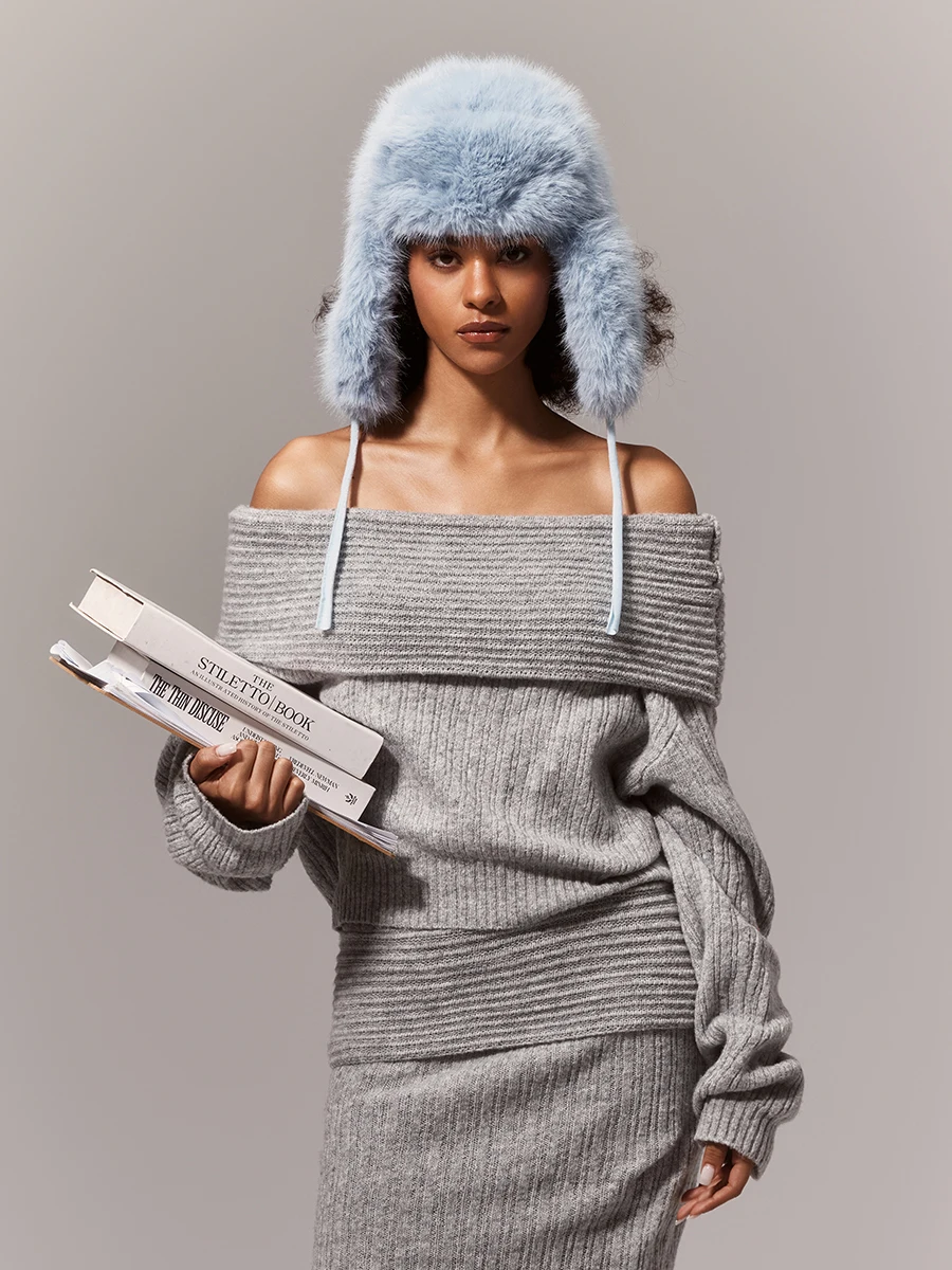 

DecodeDivaa ey Long Sve One oulder Design Autumn Winter Women's Sweater Faionable And Sli Top for Ladies