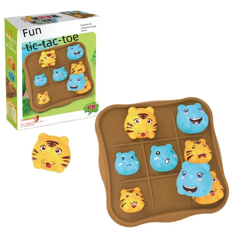 楽しい三目並べ入れ子人形、大きいがり食い、小さいが逃げる、罠、論理的思考、戦略、パズルゲーム、ボードゲーム、パーティー玩具