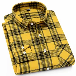 Men Plaid Shirt 2024 New Autumn Winter Flannel Casual Shirt Men Shirts Long Sleeve Chemise Homme Cotton Male Check Shirts