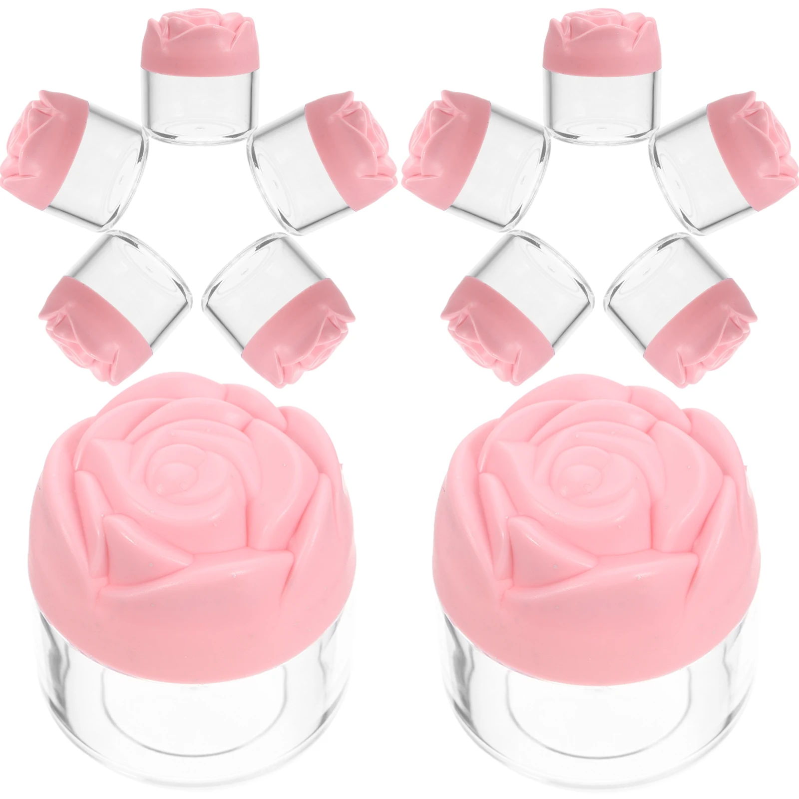 

12 Pcs Lid Jars Small Travel Size Toiletries Containers Refillable Body Scrub Sub Packing Skincare Storage Empty