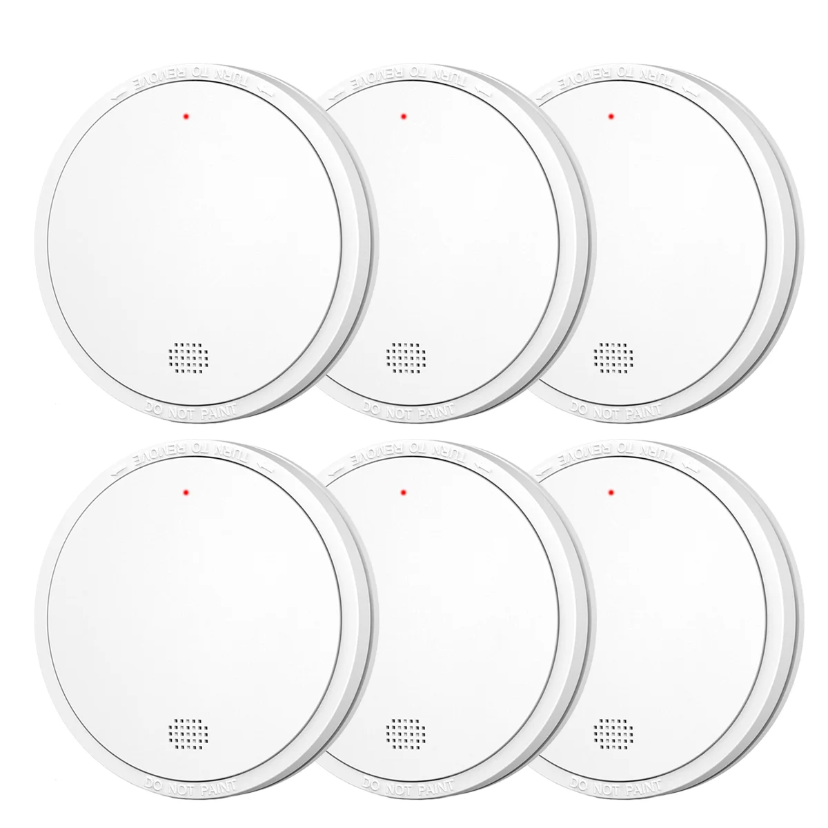 CHZHVAN Independent Smoke Detector Built-in 10-Year Battery Fire Smoke Alarm for House Security Protection Fire Detector