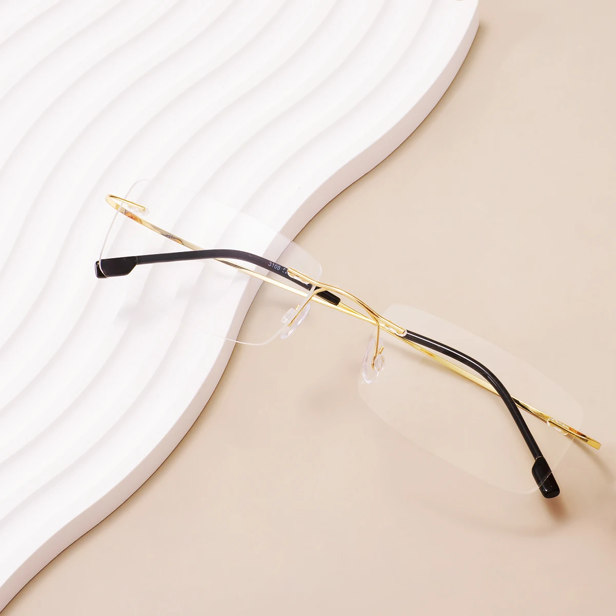 Men Women Super Flex Spectacles and Light Memory Metal Rimless Eyeglasses Frames For Myopia Lenses Reading Progressive Lenses