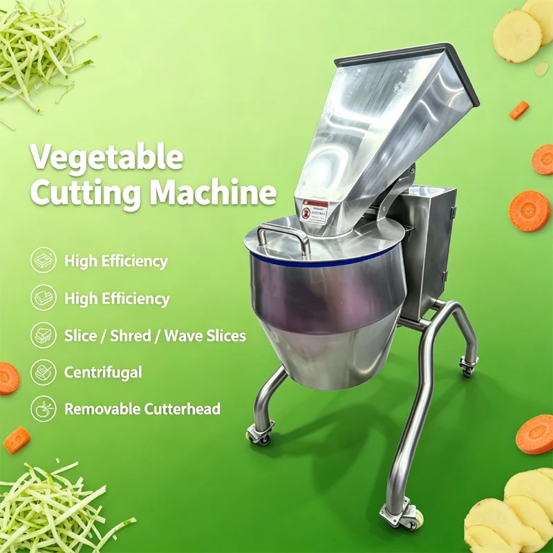 Stainless Steel Vegetable Cutter Machine Electric Commercial Slicing Shredding Equipment Custom Size For Canteen Potato Carrot