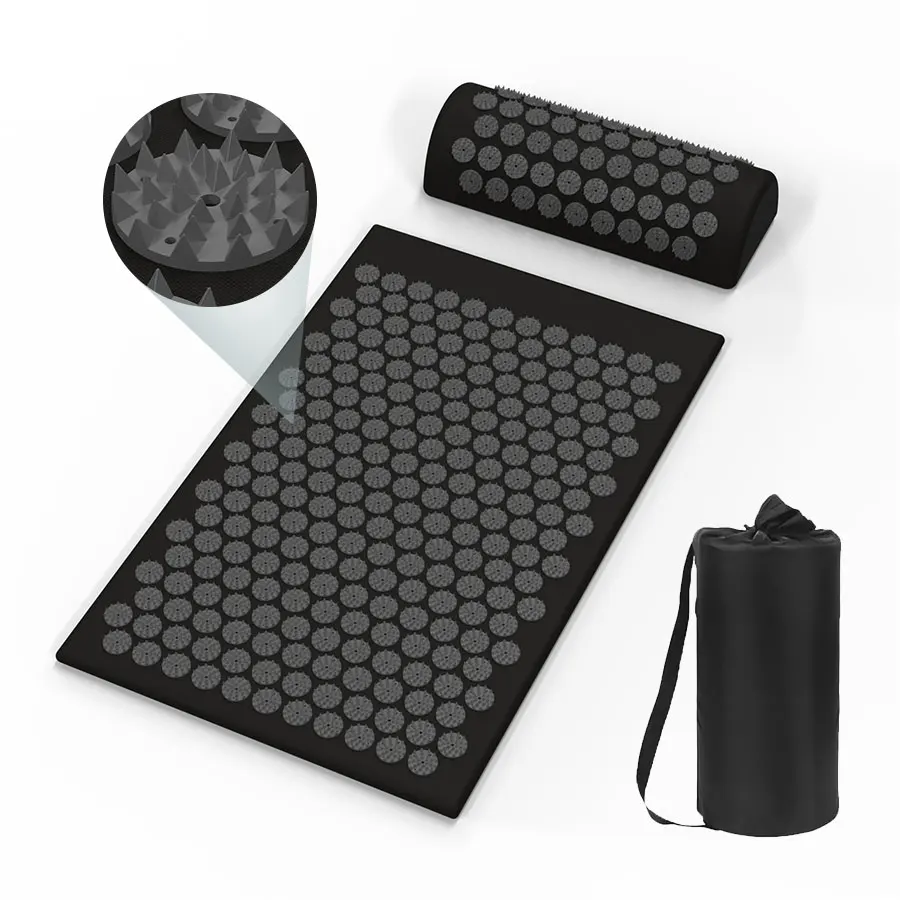 Color Customization Acupressure Mat and Pillow  for Back/Neck Pain Relief  Body Relaxation Acupoint Mat