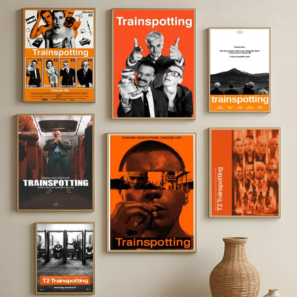 drama movie Trainspotting Poster HD Self-Adhesive Waterproof