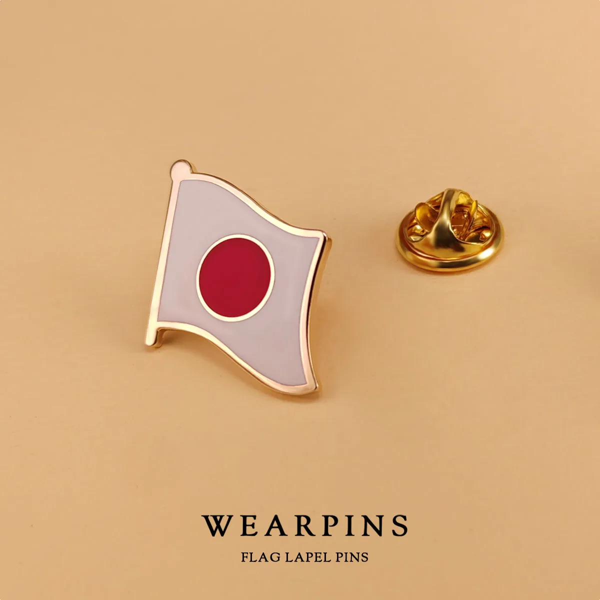 Japan Flag Lapel Pins Badges - Detail 1