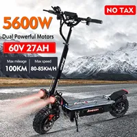 Q06Pro Electric Scooter for Adults 5600W Brushless Dual Motor with Seat, 80km/h Max Speed, 90km Range Folding Design