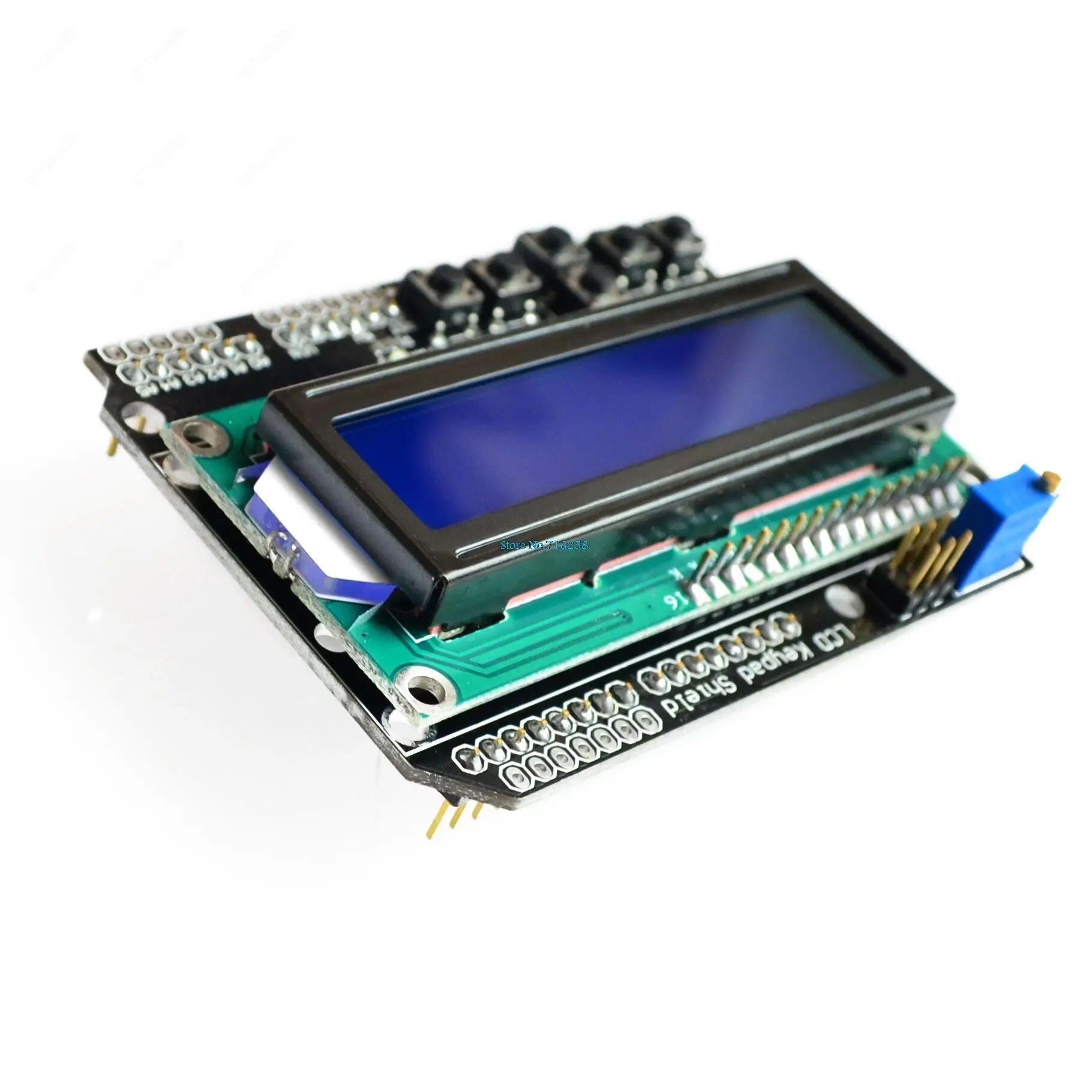 LCD 키패드 실드 LCD 1602 모듈 디스플레이, ATMEGA328, ATMEGA2560, 라즈베리 파이 UNO 블루 스크린, LCD1602