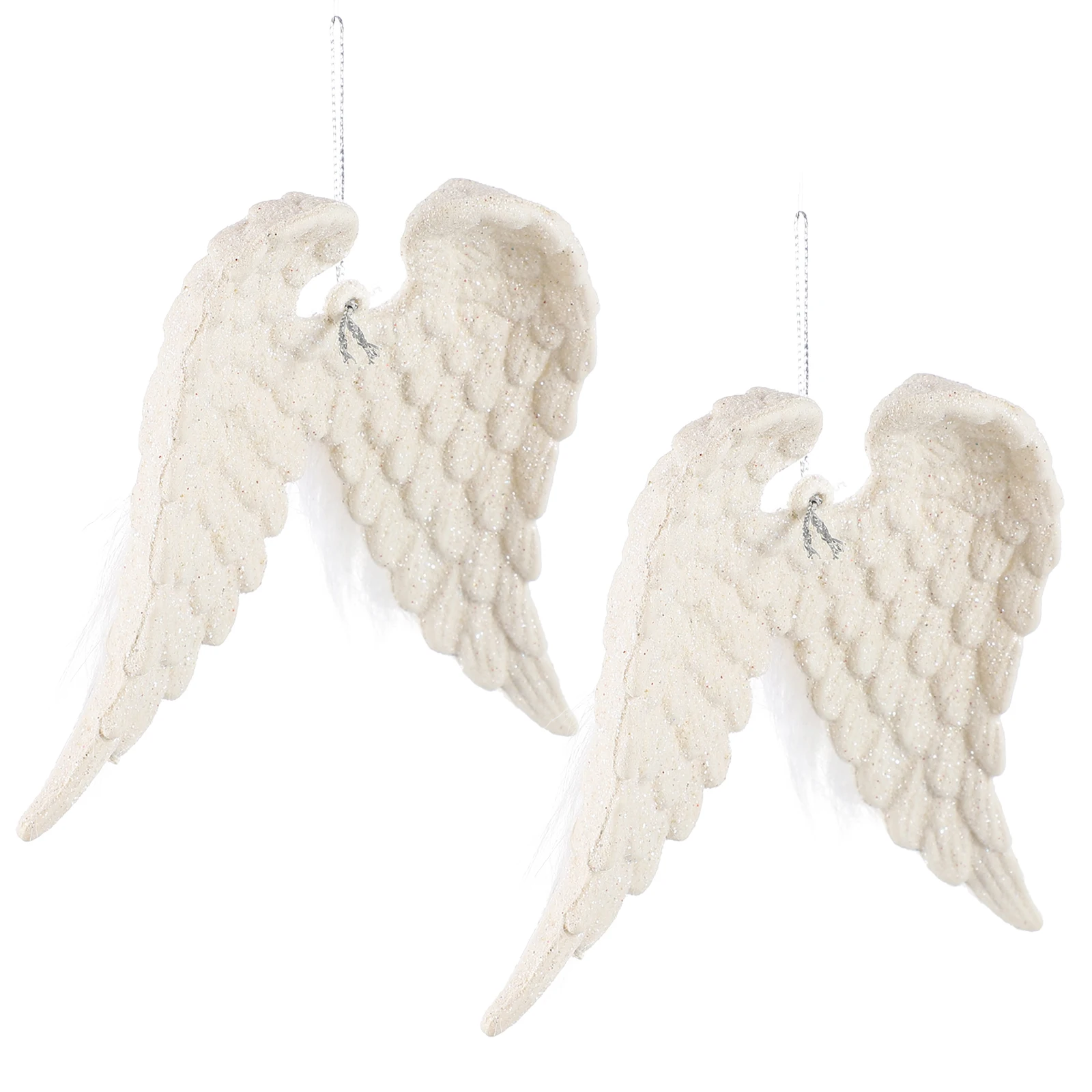 

2Pcs Christmas Ornament Environmental Friendly Xmas Tree Decoration Plastic Creative Pendants Household Decor