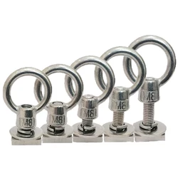 High Neck Eye Nut M8 Square Bolts Stainless Steel Anchor Fastener Universal Used In Car Roof Rack Thule Whispbar Yakima etc