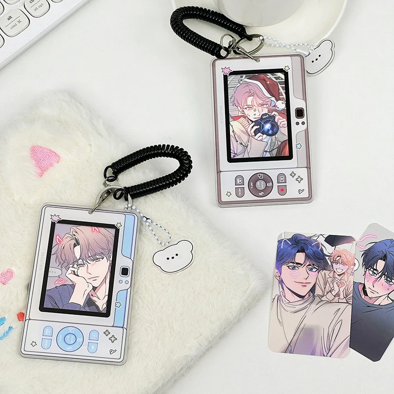 New Ins Cute Phone Camera Shape Photo Card Holder 3 Inch Kpop Idol Photo Protective Display Sleeves Kawaii Stationery Girls Gift