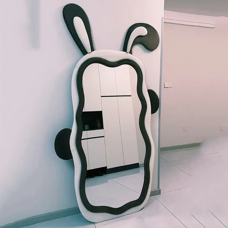 

Mango mirror full body floor mirror, light luxury floor mirror high definition fitting special-shaped mirror