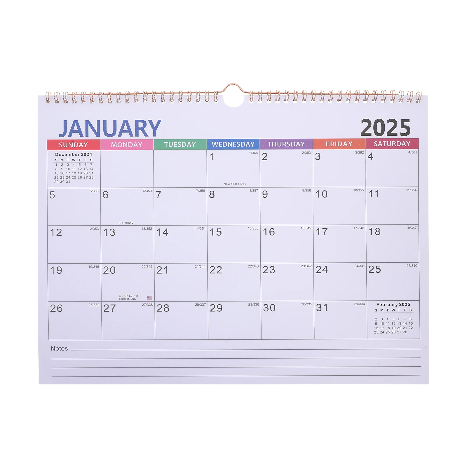 

Coil 2025 Wall Calendar Office Makeup Advent Big 2024-2025 Paper Fridge Calendars