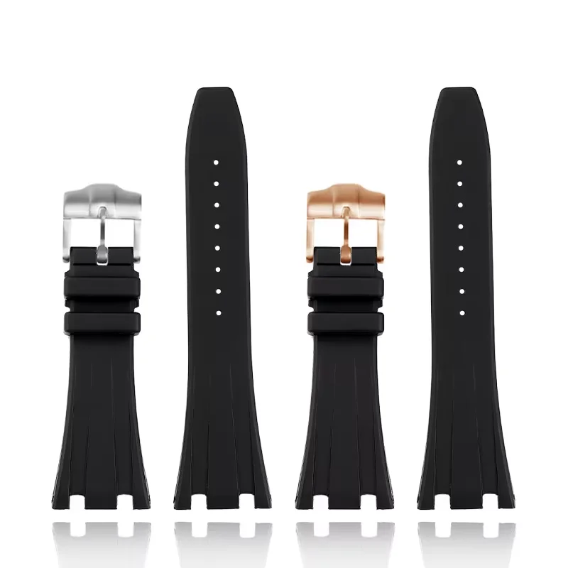 18 مللي متر دبوس مشبك ل أوديمارس بيجيه المطاط حزام من الجلد الفولاذ المقاوم للصدأ مشبك ساعة رويال اوك 15400 15710 GA2100 زر ساعة