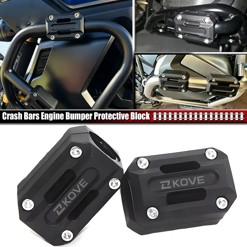 Fit For Vstrom 650 1000 v-strom 1050 xt DL650 DL1000 dl250 vstrom650 Crash Bars Engine Bumper Protective Block 22MM 25MM 28MM