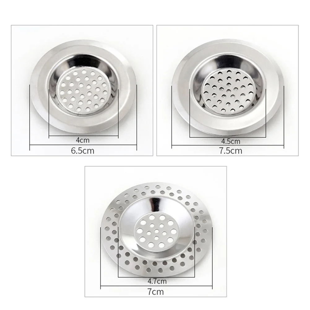4 قطعة حوض الفولاذ المقاوم للصدأ مصفاة المطبخ شبكة مرشح ل استنزاف الرائحة الوقاية دائم شبكة شاشة التخلص من القمامة التوقف #6