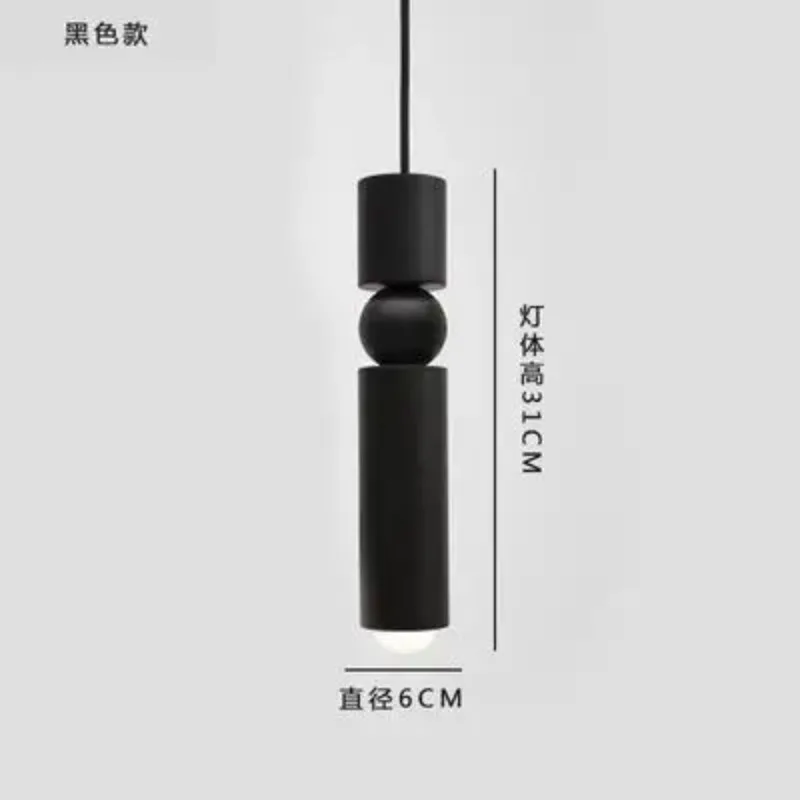 Modern Long Column LED Chandelier Spherical Exclamation Mark Pendant Light for Restaurant Bedroom Living Room Decor Exquisite