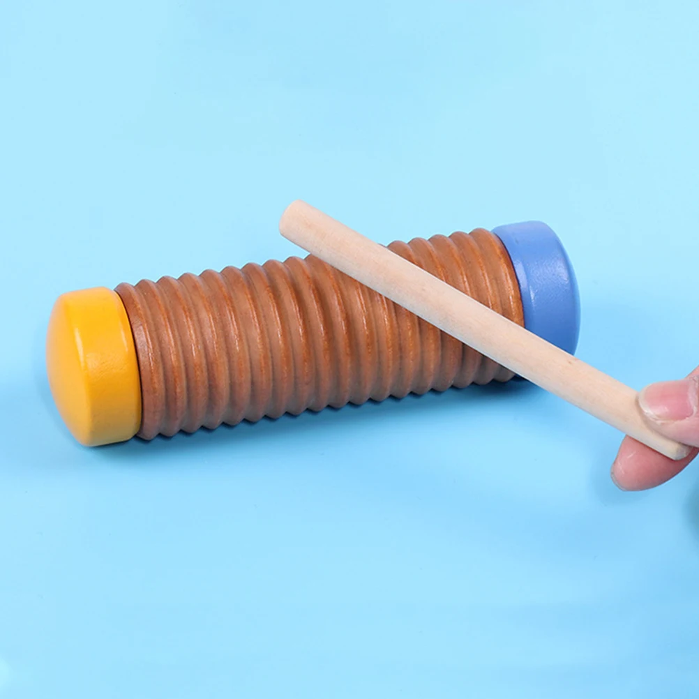 Rainphone Lightweight Musical Toy Sound Instrument Wooden Small Hands Beating Drum Percussion Premium Material