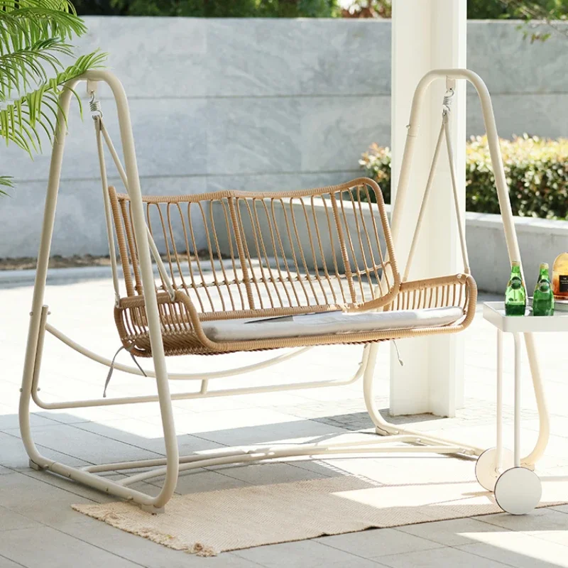 simple Internet celebrity double swing, home outdoor rocking chair, balcony leisure cradle chair
