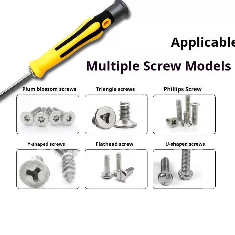 Multifunctional 12-in-1 Screwdriver Set, Magnetic Y-type, U-type, Torx, Triangle and Special Bits for Household Disassembly