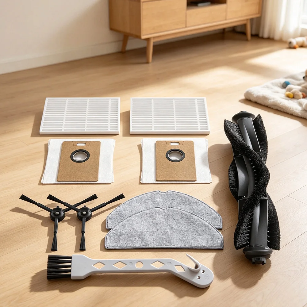 Roller Main Brush Side Brush Filter Dust Bags With Mop Cloth Kit For Lubluelu For L40/B40/L15 Ultra/L15 Max Vacuum Cleaner Parts