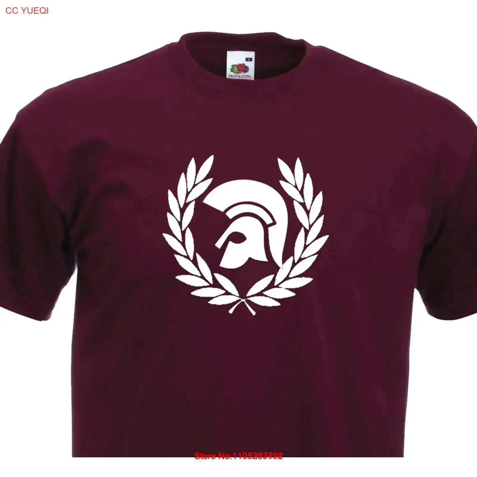 Trojan E Laurel Helmet T-Shirt Rocksteady Ska Studio One Rude Boy Leder 60er Vintage Washed Graphic Streetwear Leicht gewaschen