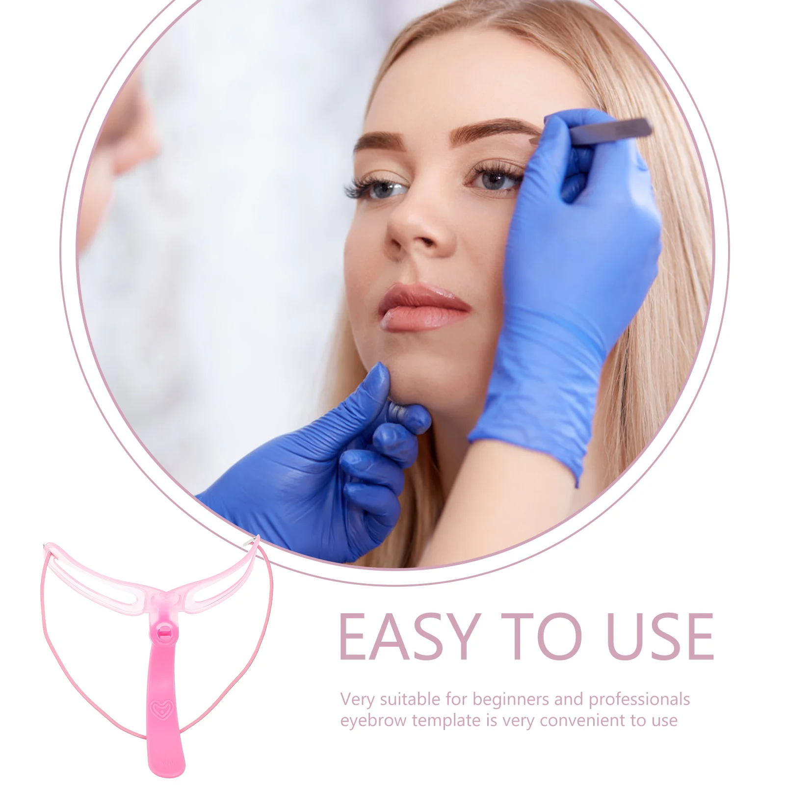 3Sets Wenkbrauwstencils Draagbare huishoudelijke sjabloontool Slijtvaste plastic wenkbrauwaccessoires Handige reiswenkbrauw